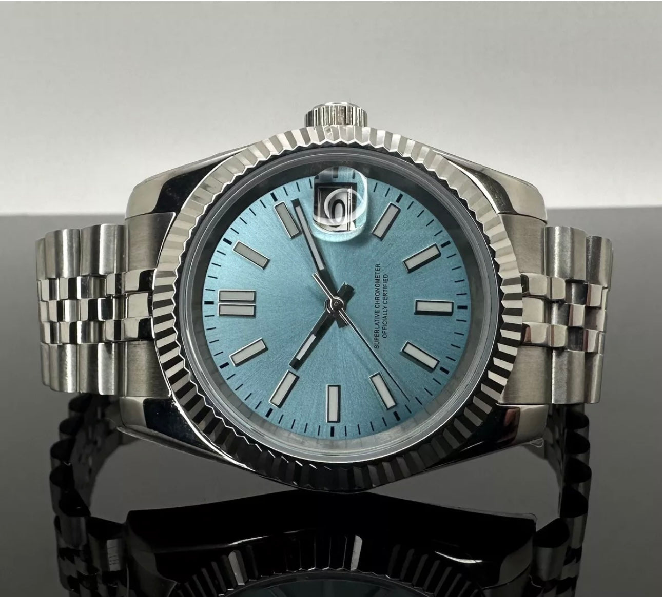 39mm DJ Blue Sunburst - NH35 Automatic
