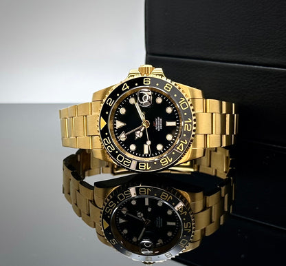 40mm Gold Black GMT - NH34 Automatic