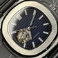 40mm Jumbo Dark Blue Open Heart - NH38 Automatic