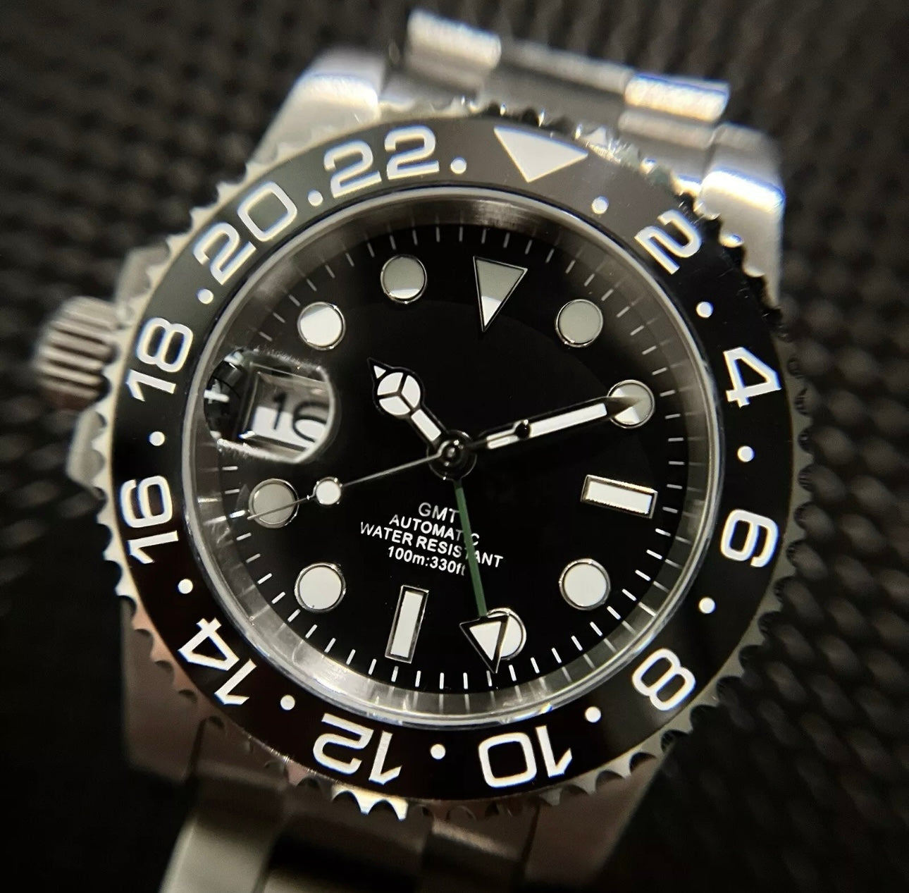 40mm Lefty Black GMT - NH34 Automatic