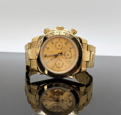 39mm Gold Seitona Champagne Dial - VK63 Quartz