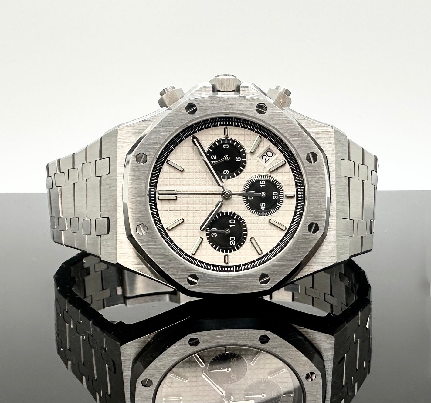 41mm RO Chronograph Panda - VK63 Quartz