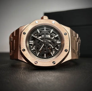 41mm RO Rose Gold Skeleton - NH70 Automatic