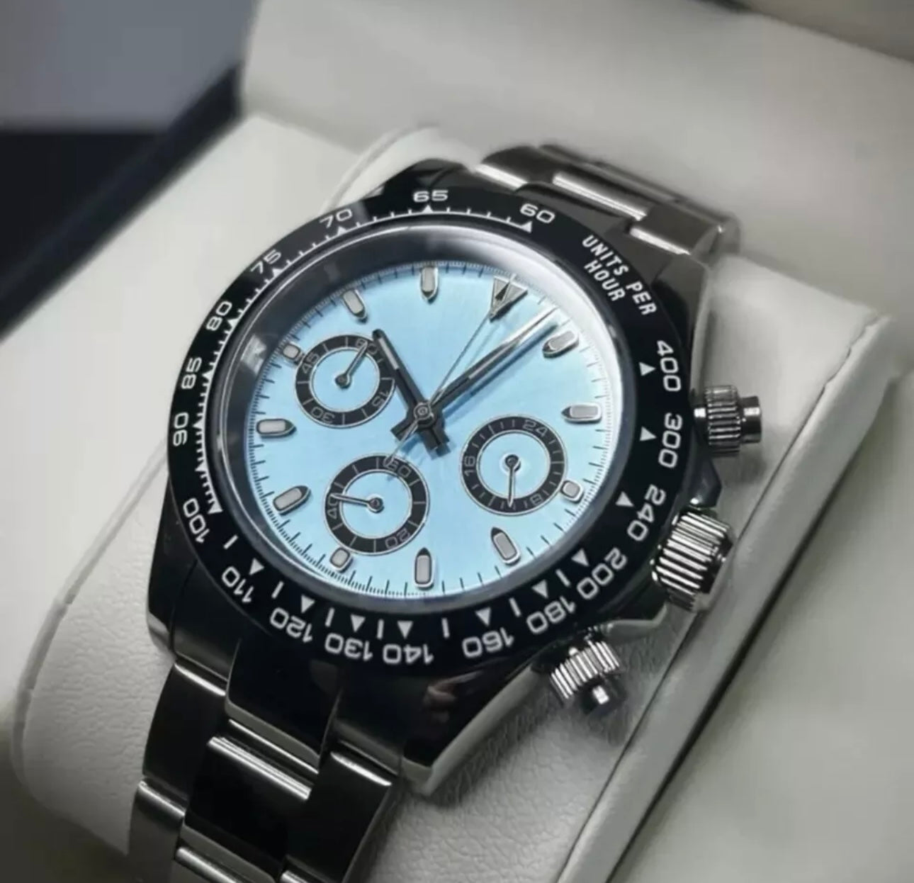 39mm Seitona Ice Blue - VK63 Quartz