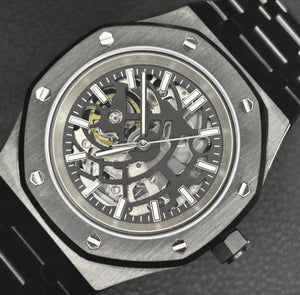 41mm RO Black Skeleton - NH70 Automatic