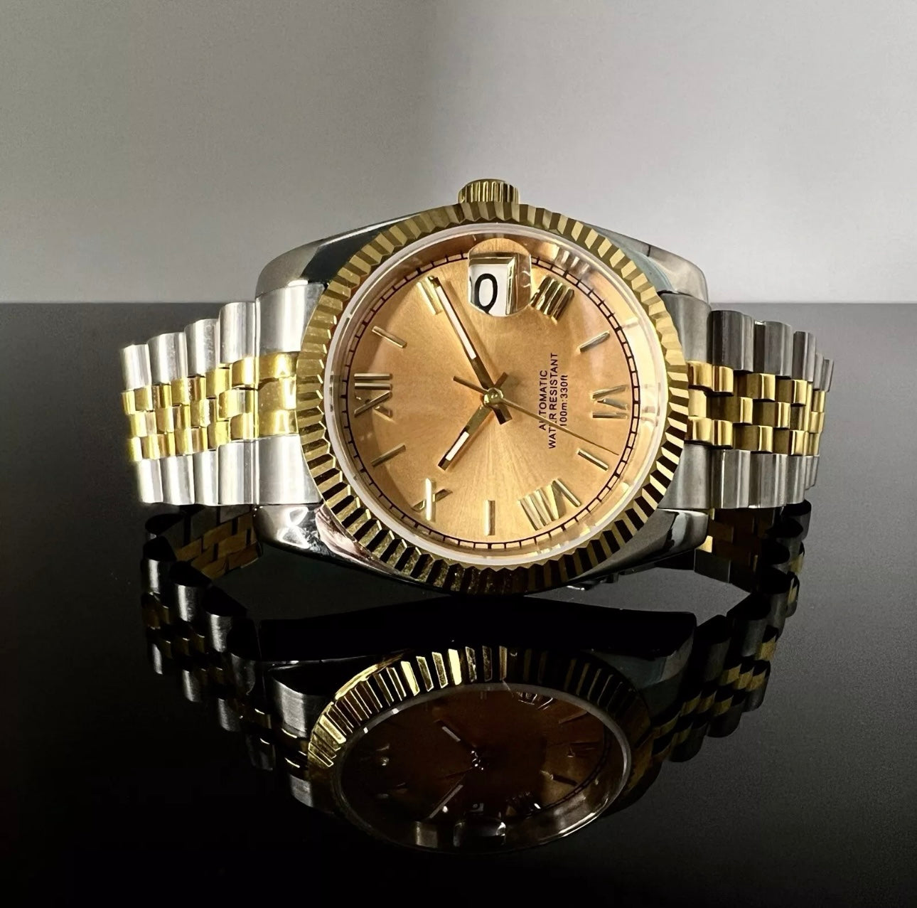 36mm DJ Two Tone Gold Champagne Dial - NH35 Automatic