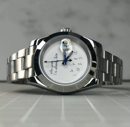 39mm “Who cares I'm already late” mod watch - NH35 Automatic