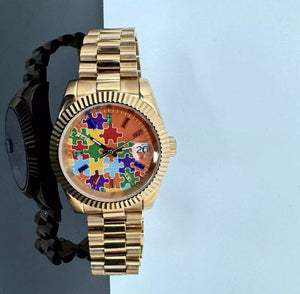 39mm DJ Rose Gold Puzzles - NH35 Automatic