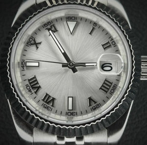 39mm DJ Silver Roman Numerals - NH35 Automatic