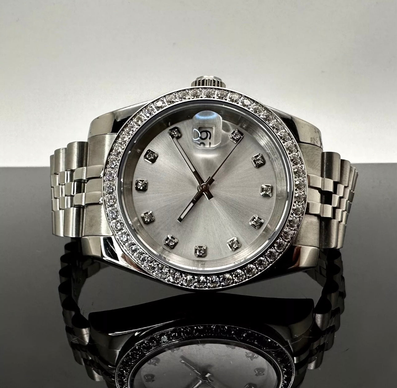 40mm DJ CZ Diamonds - NH35 Automatic