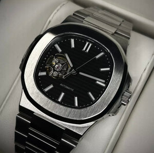 40mm Jumbo Black Open Heart - NH38 Automatic