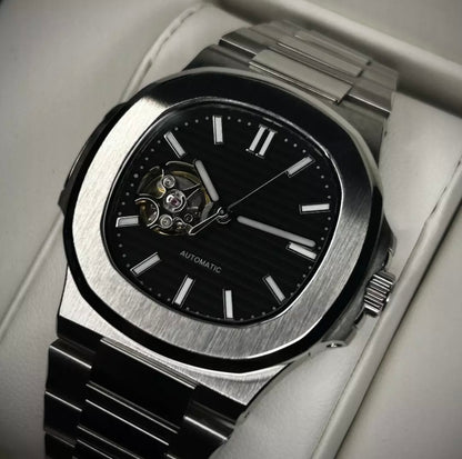 40mm Jumbo Black Open Heart - NH38 Automatic