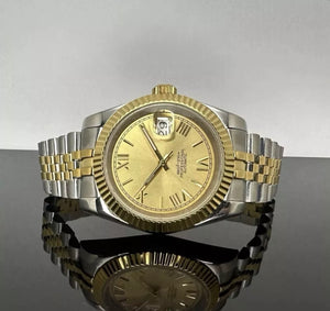 39mm DJ Two Tone Gold Champagne Dial - NH35 Automatic