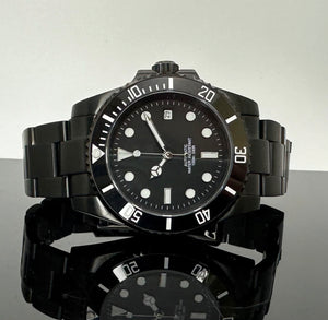 40mm Stealth Black Sub - NH35 Automatic