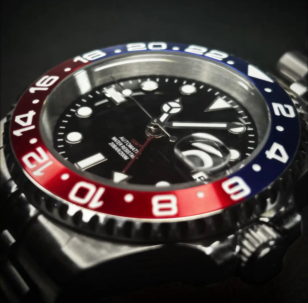 40mm Pepsi GMT w/ Jubilee Band NH34 Automatic - Main Image
