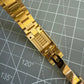 Gold Oyster Band w/ Polished Center - 20mm - Glidelock Clasp