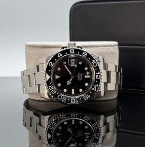 40mm Black GMT Oyster Band - NH34 Automatic