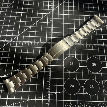 Silver Oyster Band w/ Full Brushed - 21mm - Glidelock Clasp