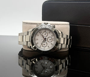 39mm White/Silver Chronograph - Automatic