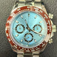 39mm Seitona Ice Blue with Brown Bezel - VK63 Quartz