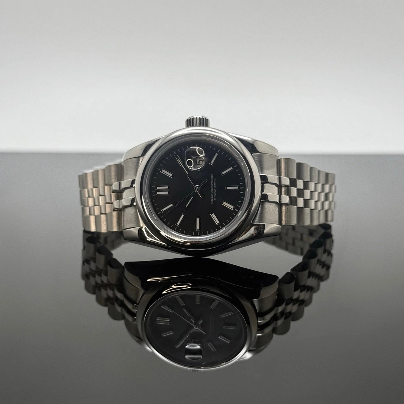 31mm Lady DJ Black Dial - NH05 Automatic