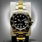 40mm Two Tone Gold Black Sub - NH35 Automatic