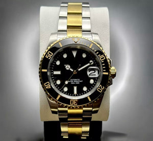 40mm Two Tone Gold Black Sub - NH35 Automatic