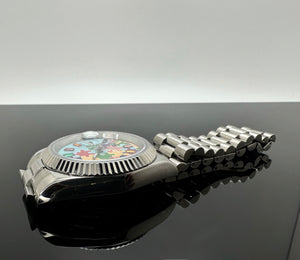 39mm DJ Silver Puzzles - NH35 Automatic