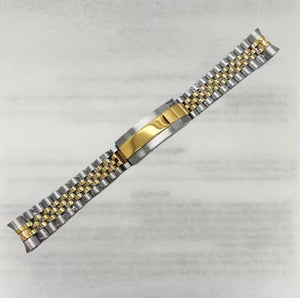 Two-Tone Gold Jubilee Band - 20mm w/ Glidelock