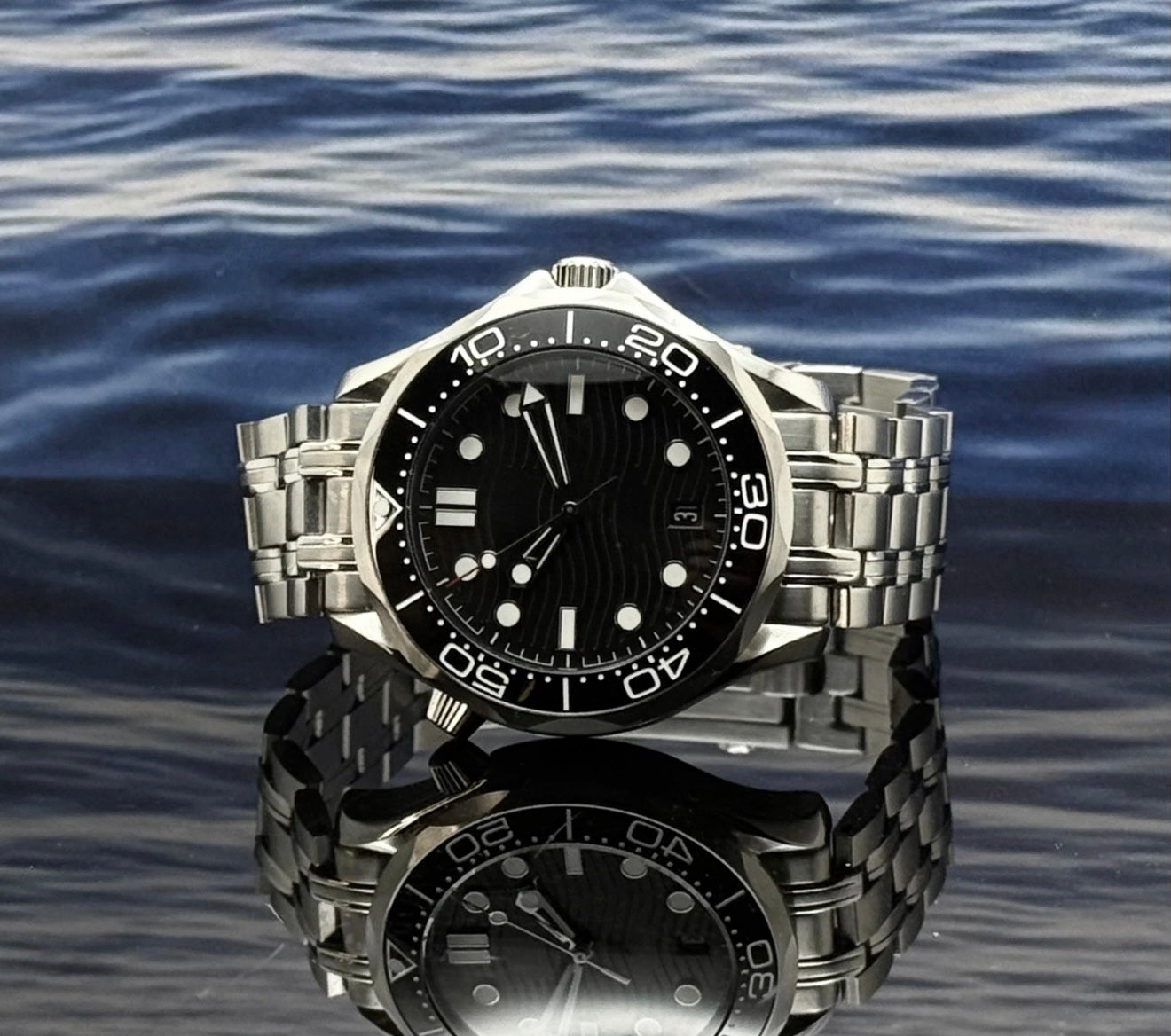 42mm SMP 300 Black - NH35 Automatic