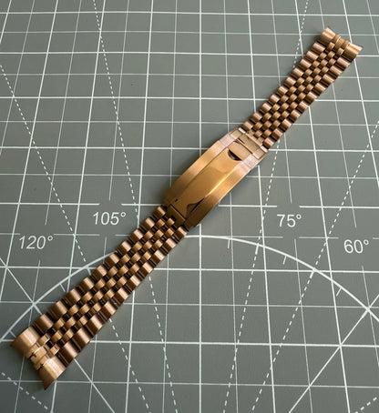 Rose Gold Jubilee Band - 20mm - Glidelock Clasp