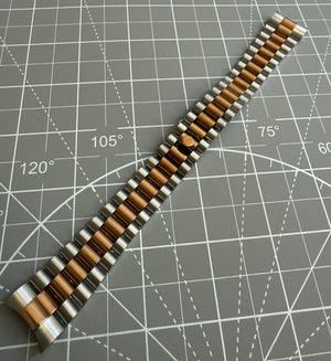 Rose Gold Two-Tone President Band - 20mm