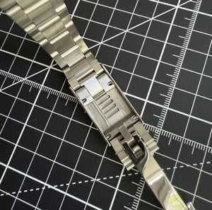 Silver Oyster Band w/ Full Brushed - 20mm - Glidelock Clasp