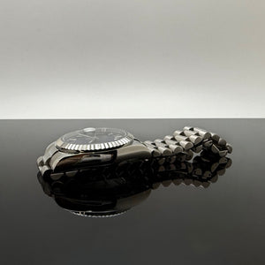 36mm Silver President Dark Blue Dial - NH36 Automatic