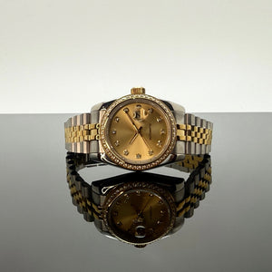 31mm Lady DJ CZ Diamonds Two-Tone Gold - NH05 Automatic