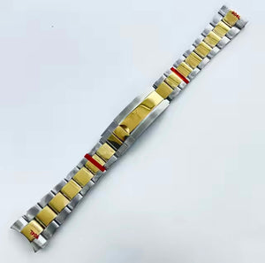 2-Tone Gold Oyster Band - 20mm - Full Brushed w/ Glidelock
