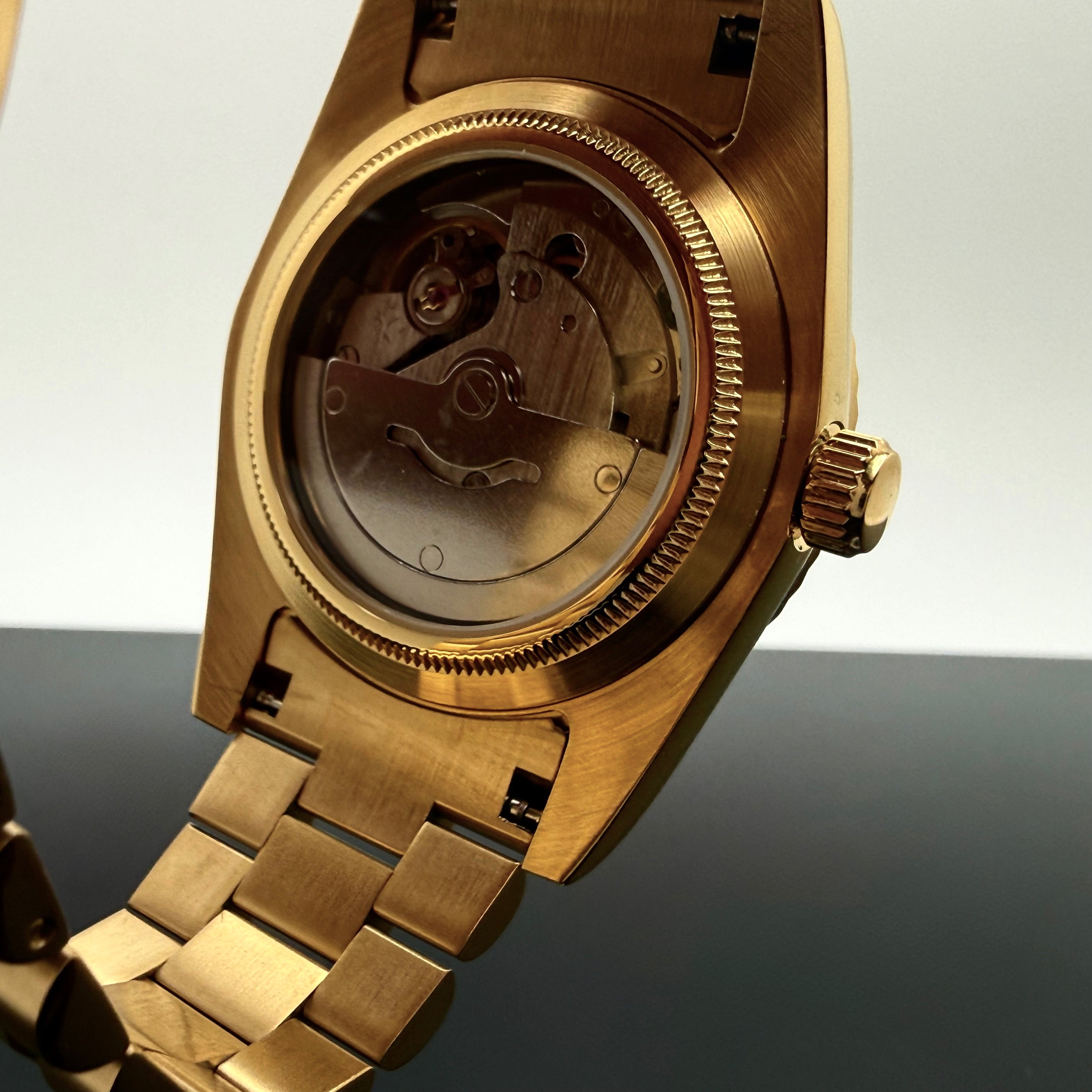 36mm Gold President Champagne Dial - NH36 Automatic