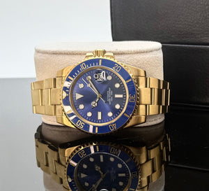 40mm Bluesy Sub w/ All Gold Case & Band - NH35 Automatic