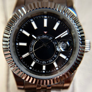 42mm Skies DJ Black Dial - NH35 Automatic