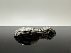 36mm Silver President White Dial - NH36 Automatic