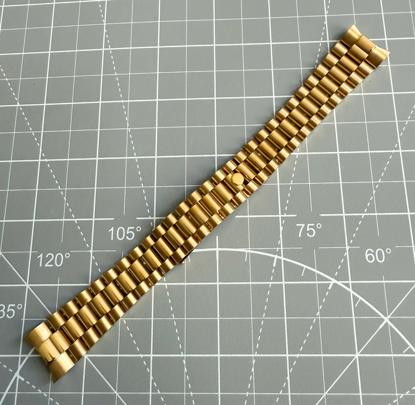Gold President Band - 20mm