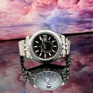 42mm Skies DJ Black Dial - NH35 Automatic