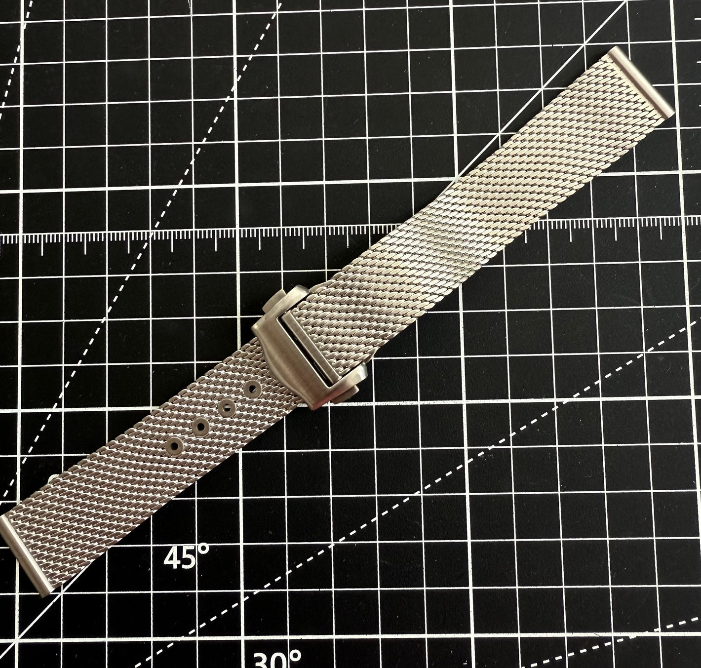 Silver 007/SMP Mesh Band - 20mm